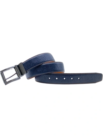 Shop Robert Graham Battlestar Reversible Belt In Navy