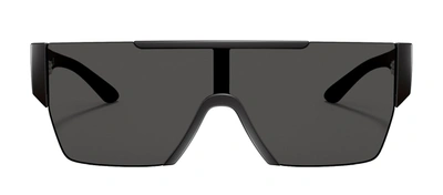 Shop Burberry Be 4291 346487 Shield Sunglasses In Grey