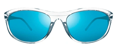 Shop Revo Vintage Re 1180 02 Sg50 Wrap Polarized Sunglasses In Blue