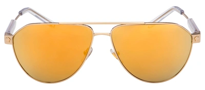 Shop Versace Ve 2223 12527p Pilot Sunglasses In Brown