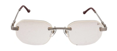 Vintage Frames Vf Hustler Drill Mount 0027 Rectangle Sunglasses In Pink