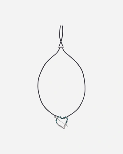 Shop Safsafu Cupido Necklace Crystal / In Green
