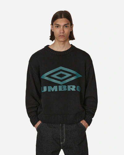 Shop Umbro Logo Crewneck Sweater In Black
