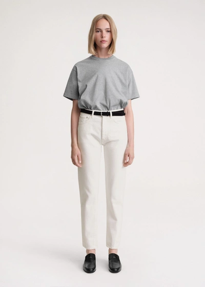 Totême Twisted Seam Denim Off-white In Off-white