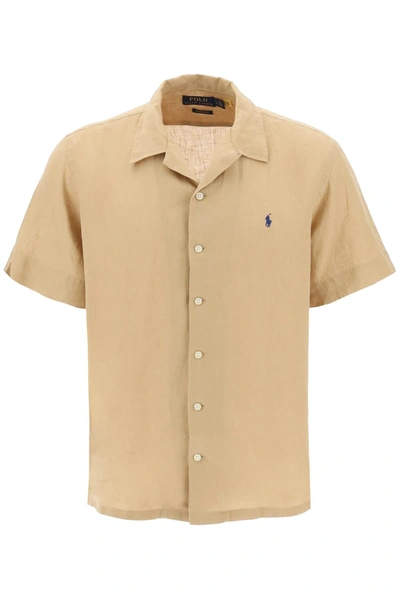 Shop Polo Ralph Lauren Striped Linen Shirt