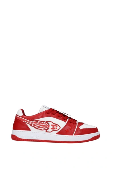 Enterprise Japan Rocket 3d Low-top Leather Sneakers In Red