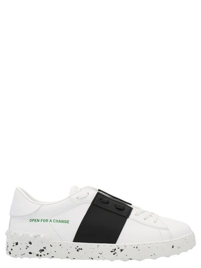 Shop Valentino Open For A Change Sneakers In White/black