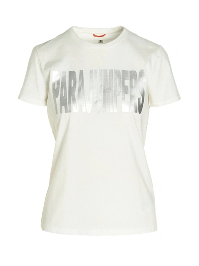 Shop Parajumpers 'fede' T-shirt In White