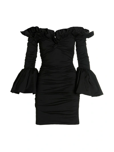 Shop Philosophy Taffeta Dress In Black