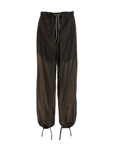 Shop Maison Margiela Nylon Loose Pants In Gray