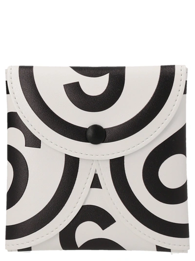 Shop Mm6 Maison Margiela Logo Purse In White/black