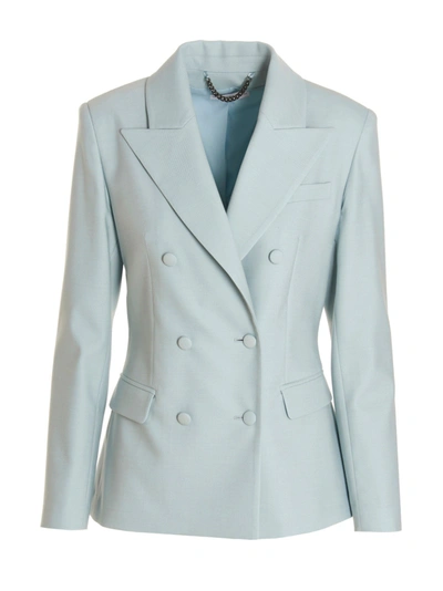 Shop Mvp Wardrobe 'waldof' Blazer Jacket In Light Blue