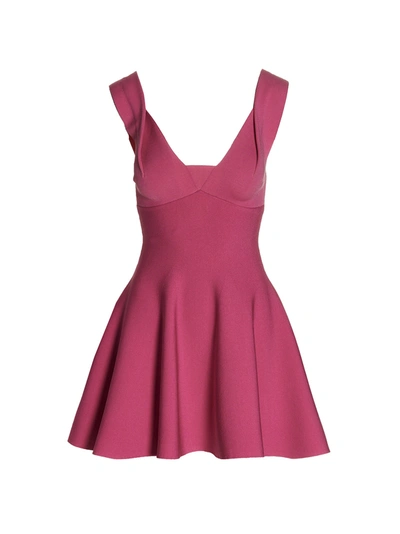Shop Roland Mouret 'knit Mini' Dress In Pink