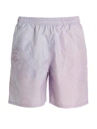 Shop Objects Iv Life Printed Swimming Trunks In Purple
