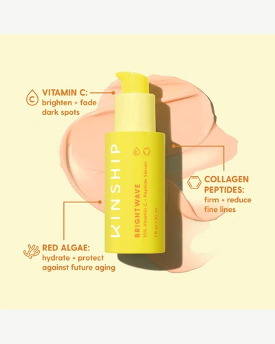 Kinship Brightwave 10% Vitamin C + Peptide Brightening Serum