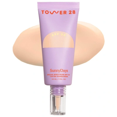 Shop Tower 28 Sunnydays Tinted Spf Sunscreen Foundation