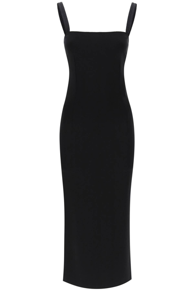 Shop Dolce & Gabbana Midi Sheath Dress In Milano Stitch Jersey