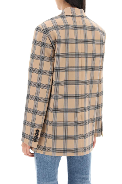 Shop Zimmermann Oversized Luminosity Jacket With Check Motif