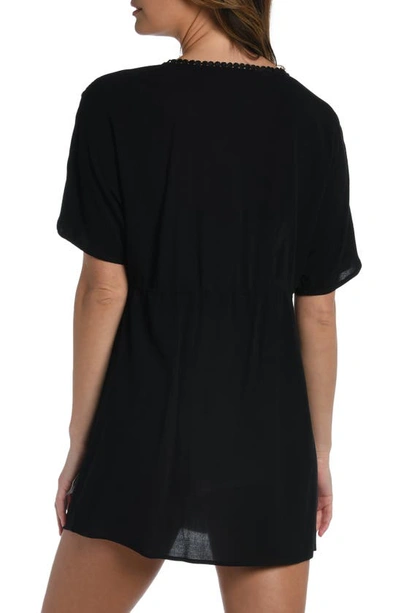 La Blanca Coastal Cover-up Wrap In Black