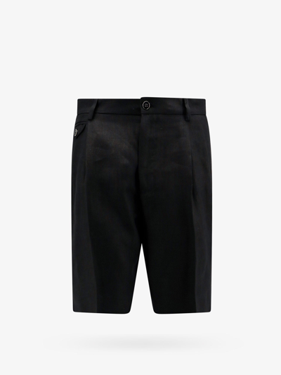 Shop Dolce & Gabbana Man Bermuda Shorts Man Black Bermuda Shorts
