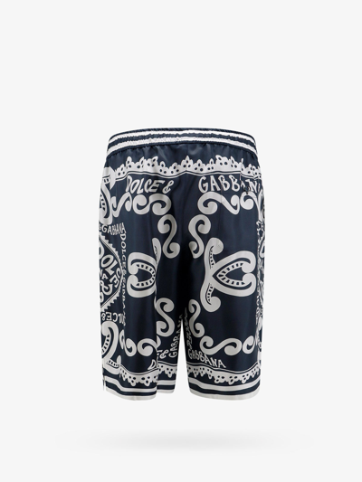 Shop Dolce & Gabbana Man Bermuda Shorts Man Blue Bermuda Shorts