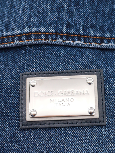 Shop Dolce & Gabbana Man Jacket Man Blue Jackets