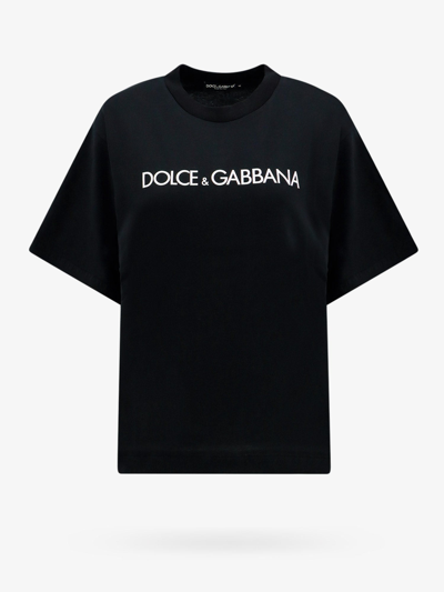 Shop Dolce & Gabbana Woman T-shirt Woman Black T-shirts