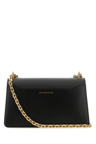 Shop Givenchy Woman Black Leather Small 4g Shoulder Bag