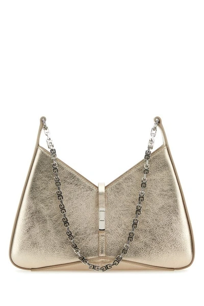 Shop Givenchy Woman Golden Rose Leather Small Cut-out Shoulder Bag