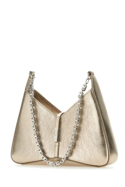 Shop Givenchy Woman Golden Rose Leather Small Cut-out Shoulder Bag