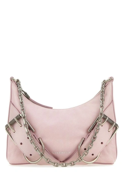 Shop Givenchy Woman Pastel Pink Leather Voyou Boyfriend Party Shoulder Bag