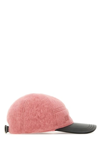 Shop Jil Sander Woman Two Tone Wool Blend Baseball Cap In Multicolor