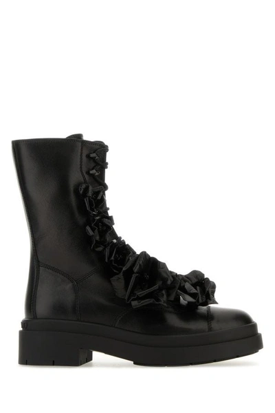 Shop Jimmy Choo Woman Black Nappa Leather Nari Ankle Boots