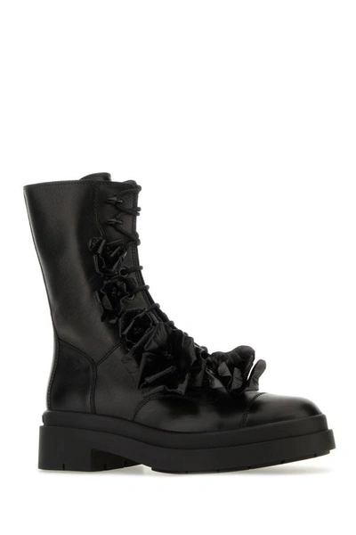 Shop Jimmy Choo Woman Black Nappa Leather Nari Ankle Boots