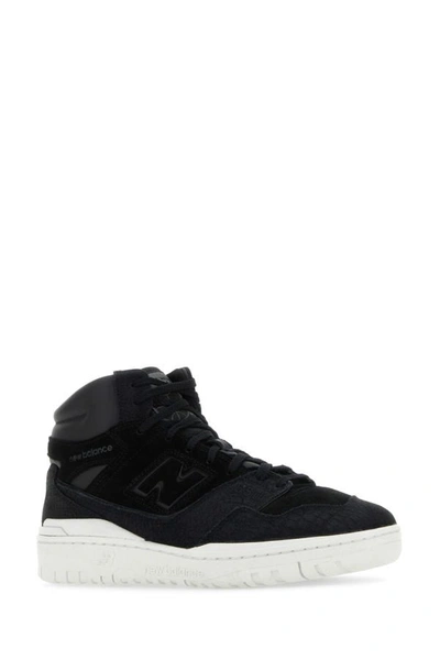 Junya Watanabe High-top Sneakers With Textured Upper And Rubber Sole In Black