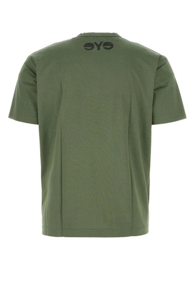 Shop Junya Watanabe Man Green Cotton T-shirt