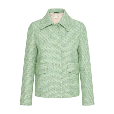 Shop Inwear Titaniw Jacket Green Tweed