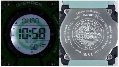 Pre-owned Casio G-shock Master Of Gw-9500kj-3jr Mudman Earthwatch Radio Solar Men Watch