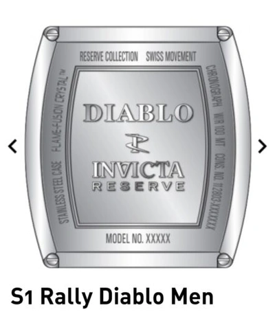 Pre-owned Invicta – S1 Rally – Diablo – Gold / Fusia – Swiss Master Calendar 5040.f Watch