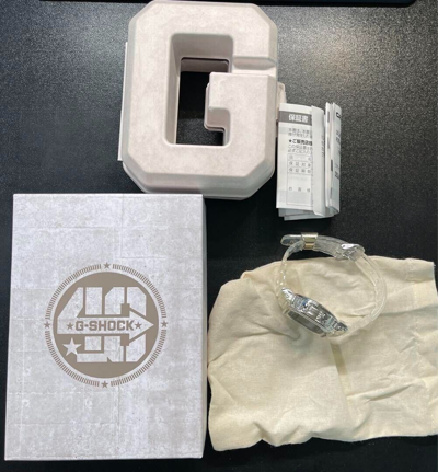 Pre-owned Casio G-shock Dw-5040rx-7jr 40th Anniversary Clear Remix Limited Watch Japan