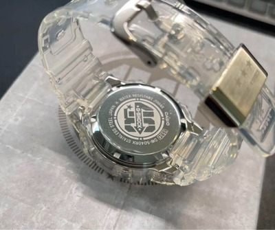Pre-owned Casio G-shock Dw-5040rx-7jr 40th Anniversary Clear Remix Limited Watch Japan