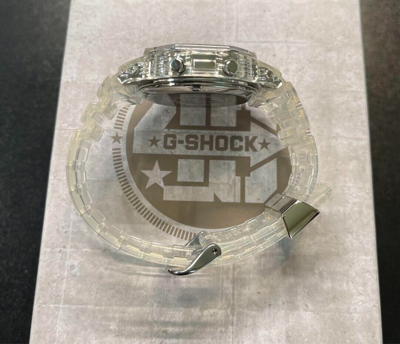 Pre-owned Casio G-shock Dw-5040rx-7jr 40th Anniversary Clear Remix Limited Watch Japan