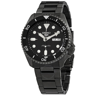 Pre-owned Seiko 5 Sports Black Ion Finish Japan Srpd65-new