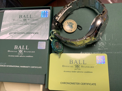 Pre-owned Ball Engineer Master Ii Ø40mm Cosc Endurance 1917 Nm3000c-s2c Limited Ed 1000pcs