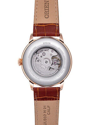 Pre-owned Orient Ra-ak0801s10b Sun And Moon Automatic Mens Watch 41mm 3atm