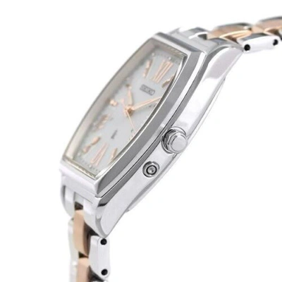 Pre-owned Seiko Lukia Ssvw117 White Dial Solor Radio Woman Watch Made In Japan