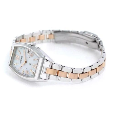 Pre-owned Seiko Lukia Ssvw117 White Dial Solor Radio Woman Watch Made In Japan
