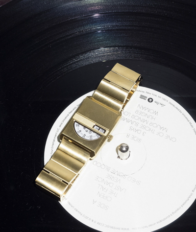 Pre-owned Breda Pulse Tandem Watch 26mm Gold Quartz / Stainless Steel
