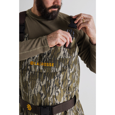 Pre-owned Lacrosse Wetlands Ii Men's Mossy Oak Original Bottomland 1600g Boots 736128 In Multicolor