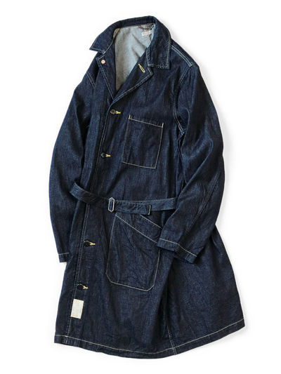 Pre-owned Kapital K Kapital 8oz Denim Shop Coat 2023 Outer Authentic Japan Indigo Ek-444ek-1486 In Blue